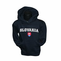 Mikina detská Slovakia kapuca navy 14-15rokov